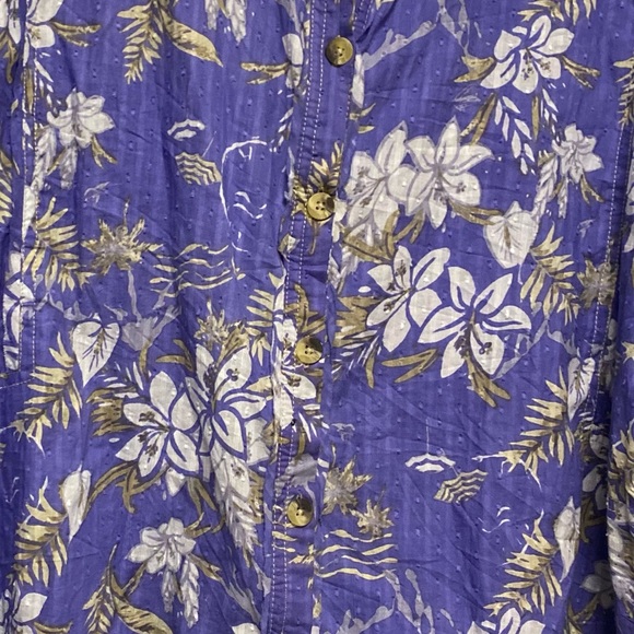 We The Free Periwinkle Button Up collard shirt - Picture 12 of 12